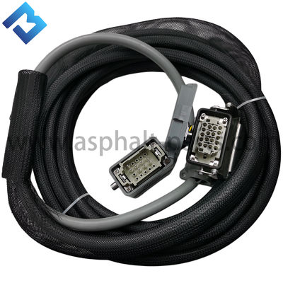 Línea 18 cable los 8m recto rectangular del anfitrión de Asphalt Paver Side Control Box de la base para