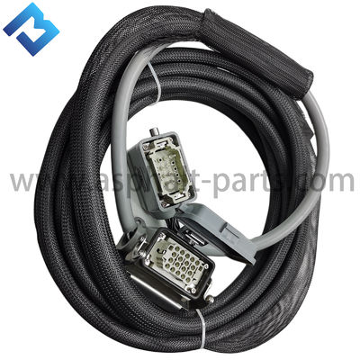 Línea 18 cable los 8m recto rectangular del anfitrión de Asphalt Paver Side Control Box de la base para