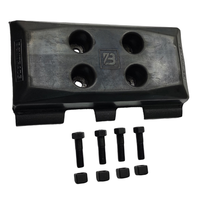 Kit de zapatos de caucho de pista 300x170mm para pavimentadores de asfalto ABG BOMAG 14272215
