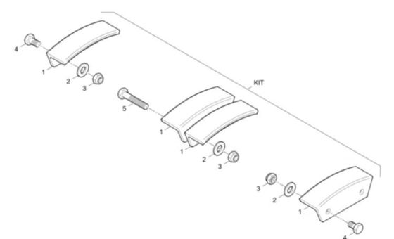SD2500C Conveyor Chain Plate Kit D635060800 Kit de servicio de Dynapac