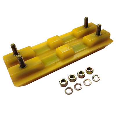 2411112 Polyurethane Rubber Block / Track Shoe Milling Machine Piezas de repuesto 3 costillas para la construcción de carreteras W205/W2000