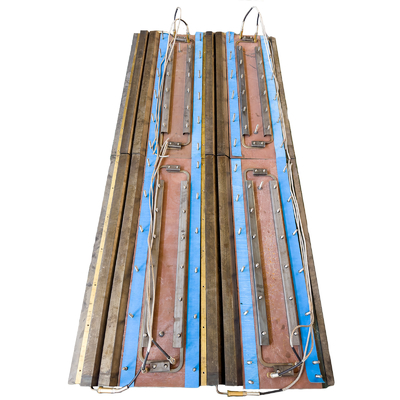 VDT-V88 Kit eléctrico de calefacción estufa de chapa Kit de placas de chapa Doble marcador de 2 marcos para pavimentador de asfalto 80873870