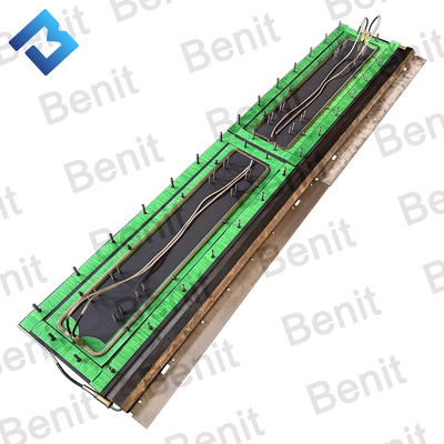 Kit de placas de tornillo sección intermedia Asfalto pavimentador piezas de repuesto Sistema de tornillo
