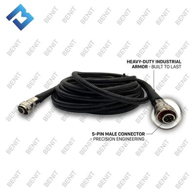 8.7M RM54391479 5 Pin 5 Hole Data Cable Replacement for Control Box Asphalt Paver Spare Parts