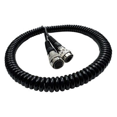 2028733 Cable de datos / Cable espiral de 5 pines - 8 agujeros Sistema eléctrico de pavimentador de asfalto para la construcción de carreteras