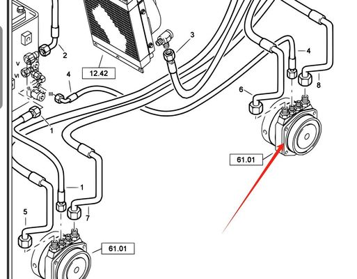 05819031 Reducción de engranajes de motor para andar BW138AC Reducción de desplazamiento para rodillos de carretera