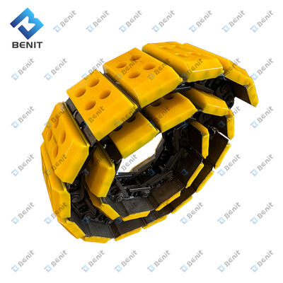 Cadena de oruga de alta calidad Benit con zapatas de oruga 108756 131303 120610 121235 193008 196321 para fresadora W1500 W1900 W2100 W2200 W2000