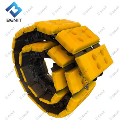 Cadena de oruga de alta calidad Benit con zapatas de oruga 108756 131303 120610 121235 193008 196321 para fresadora W1500 W1900 W2100 W2200 W2000